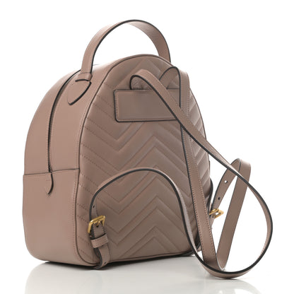 Gucci Calfskin Matelasse GG Marmont Backpack Porcelain Rose 3 of 11