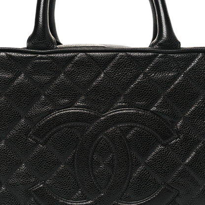 Chanel Caviar Quilted Large Bowler Black 7 of 10