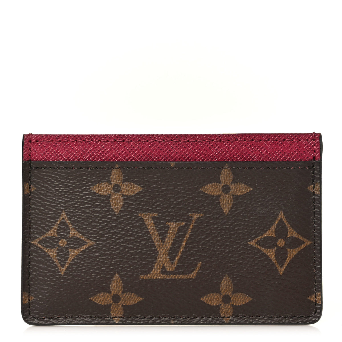 Monogram Card Holder Fuchsia