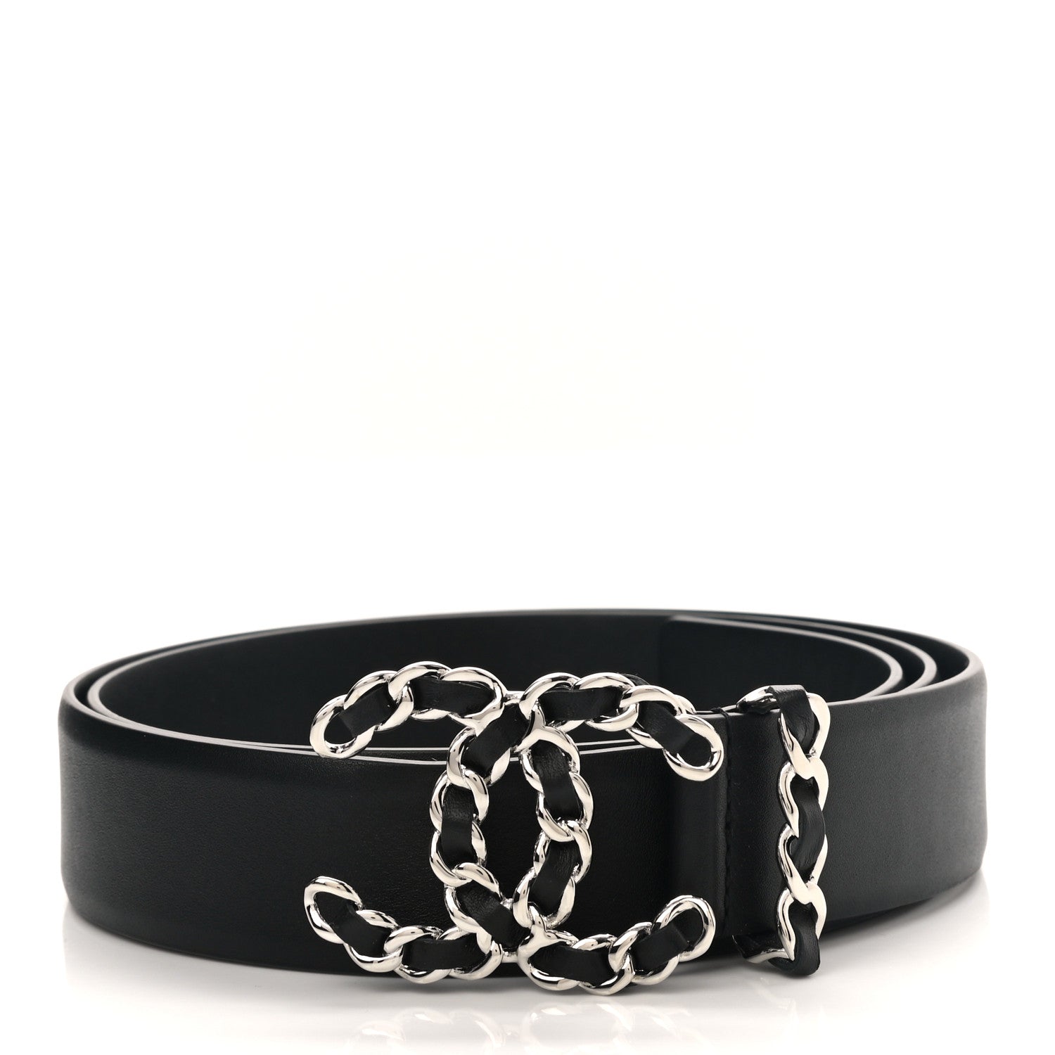Chanel Calfskin CC Chain Belt 85 34 Black 1 of 6