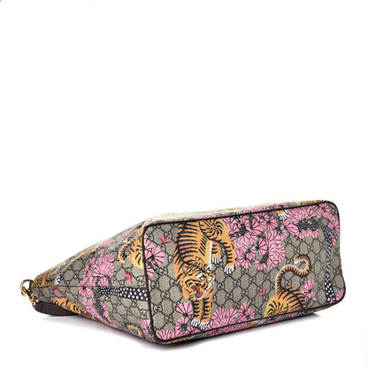 Gucci Soft GG Supreme Monogram Bengal Medium Crossbody Tote Beige Pink 4 of 12