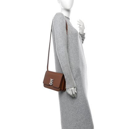 Burberry Calfskin Small TB Bag Malt Brown 2 of 10