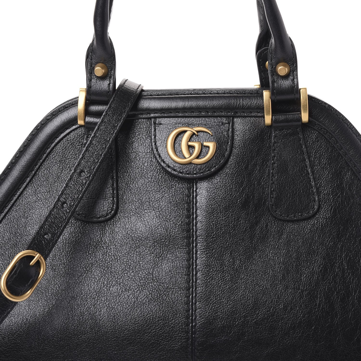 Gucci Calfskin Medium Re(Belle) Top Handle Bag Black 10 of 10