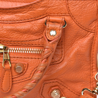 Balenciaga Agneau Giant 12 Gold Hardware Mini City Tangerine 13 of 15