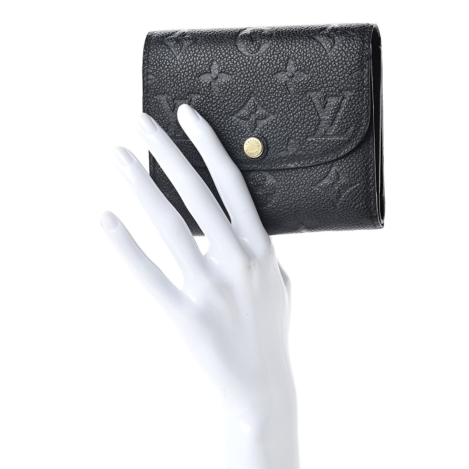 Louis Vuitton Empreinte Ariane Wallet Black 2 of 7
