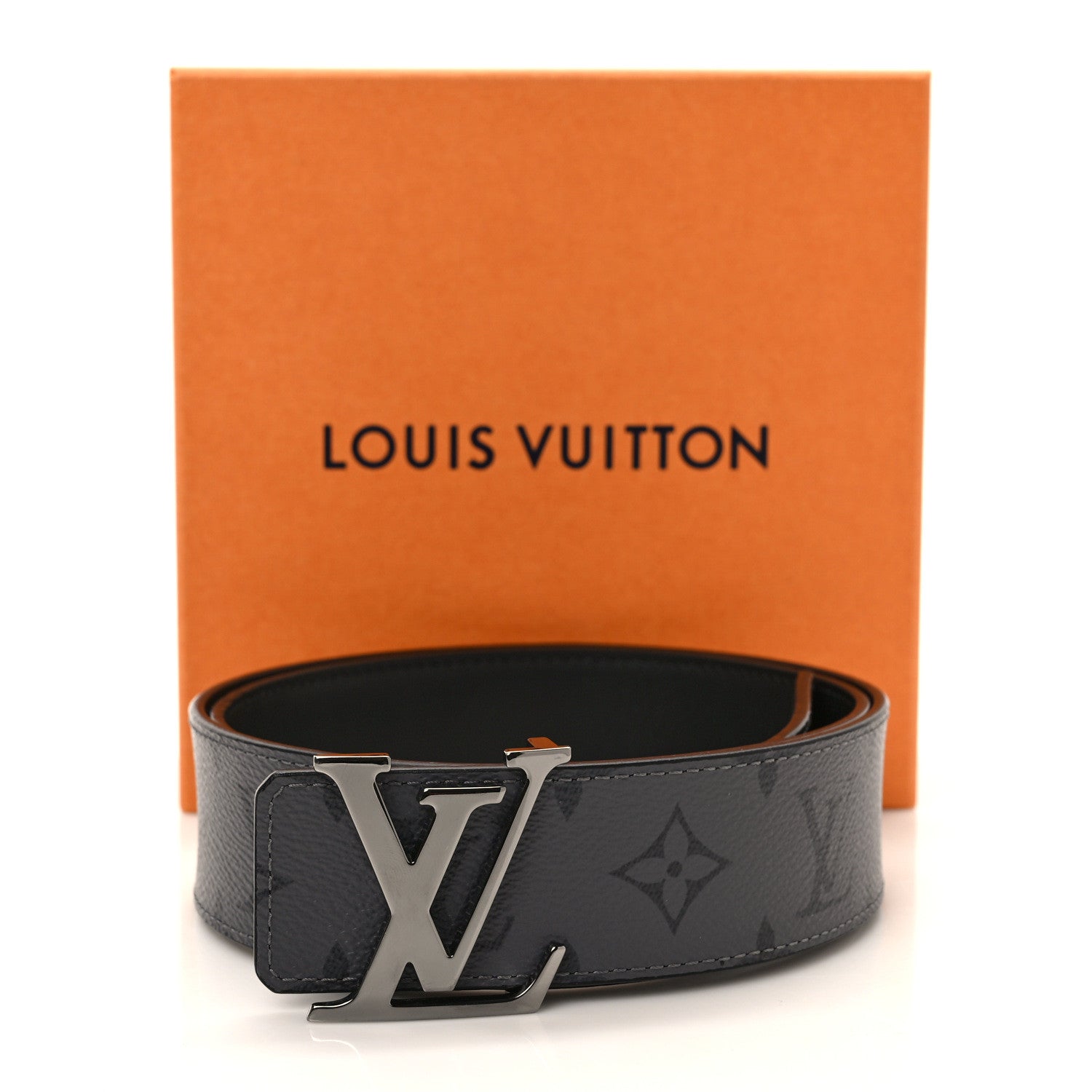 Louis Vuitton Reverse Monogram Eclipse 40mm LV Initiales Reversible Belt 80 32 5 of 5
