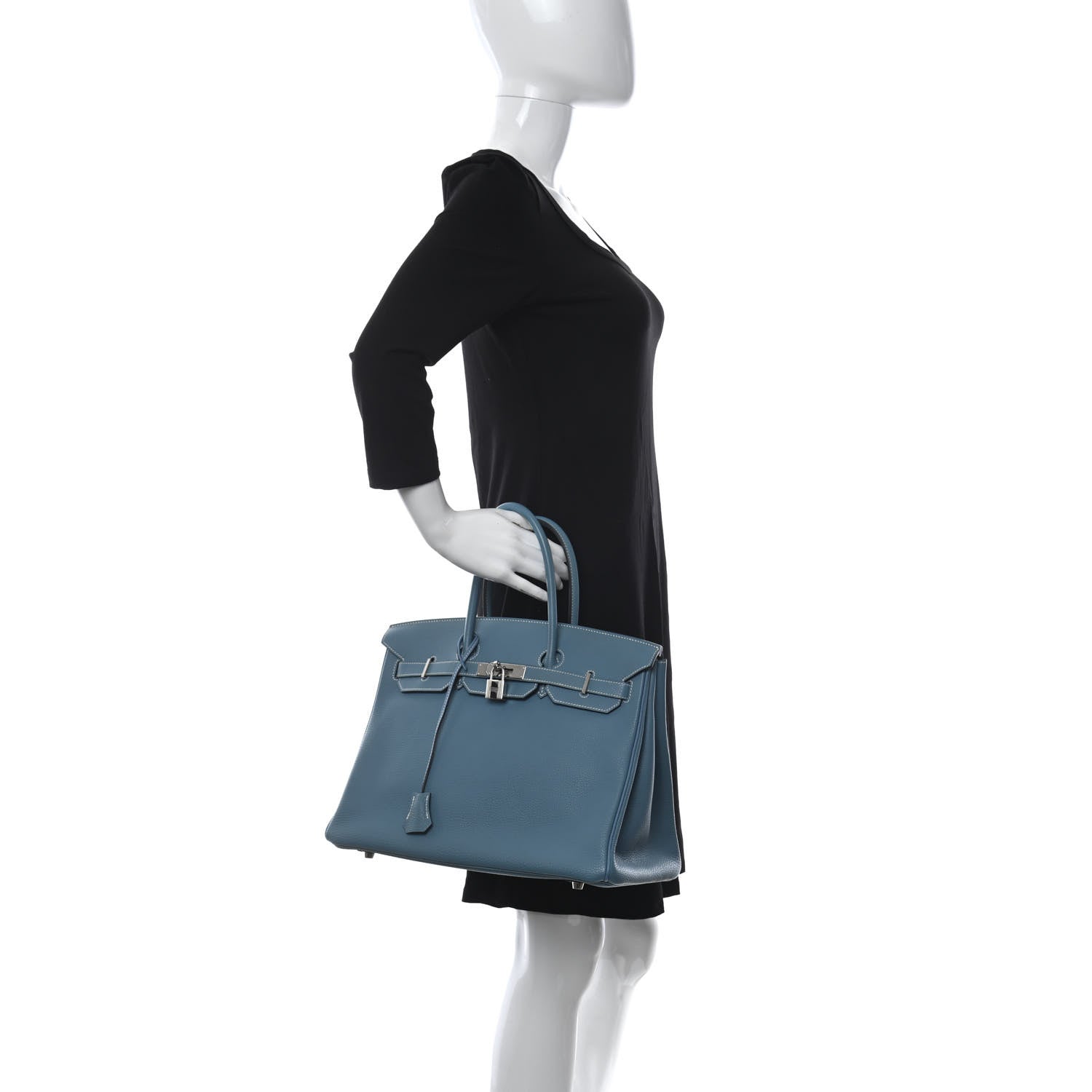 Hermes Togo Birkin 35 Blue Jean 2 of 12