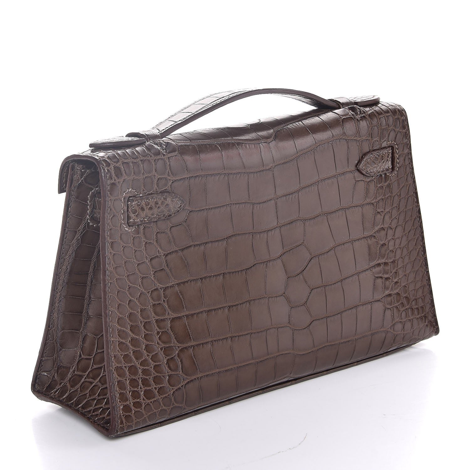 Hermes Matte Alligator Kelly Pochette Ebene 3 of 25