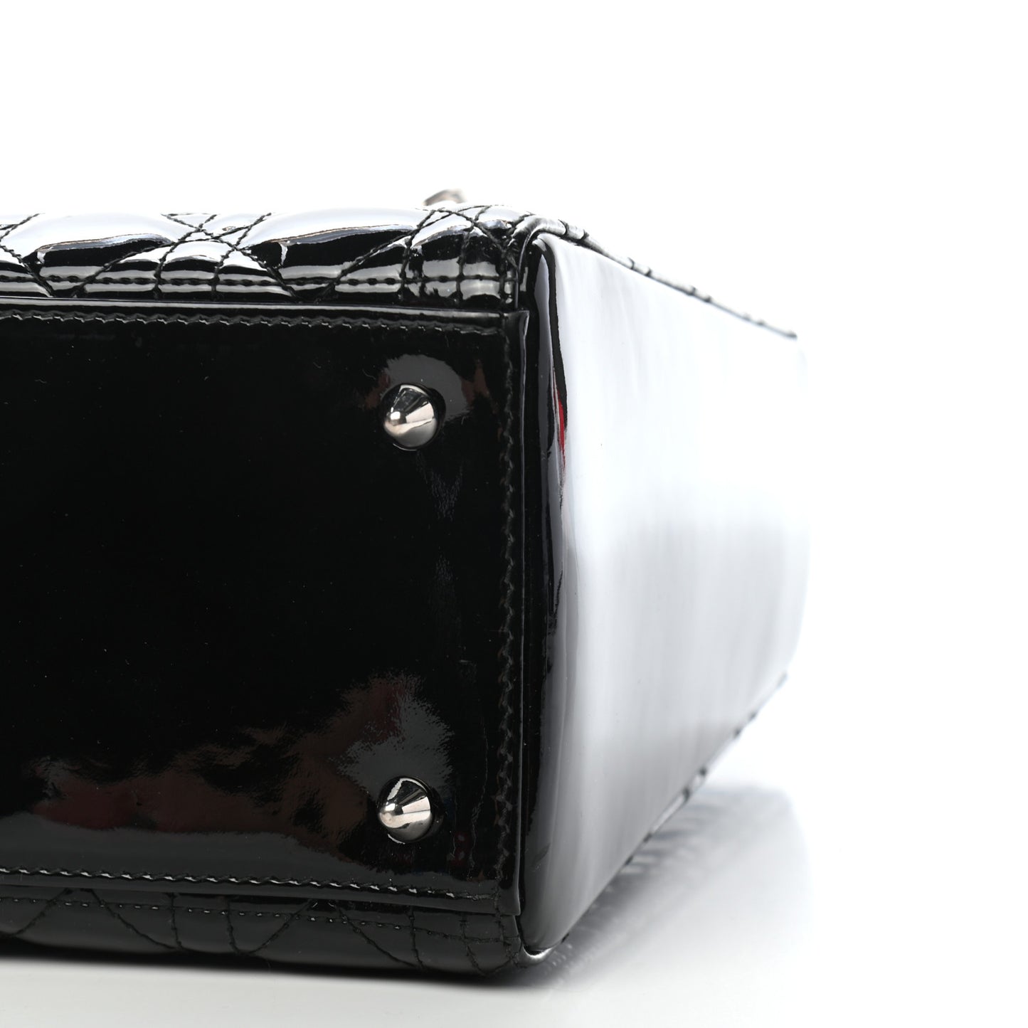 Patent Cannage Medium Lady Dior Black