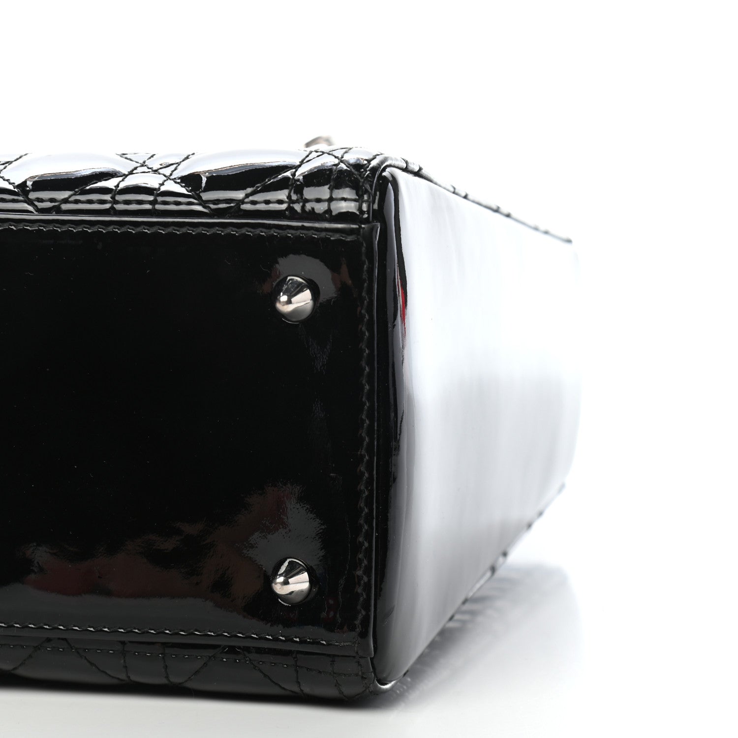 Christian Dior Patent Cannage Medium Lady Dior Black 9 of 9