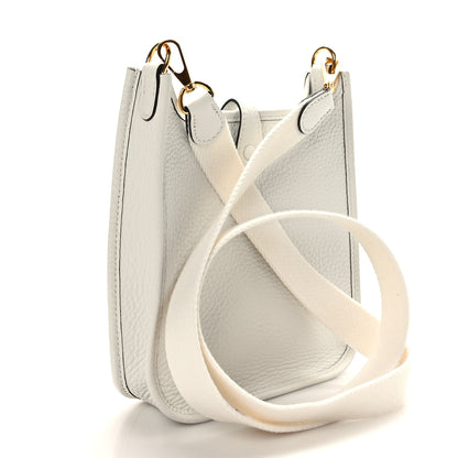 Hermes Taurillon Clemence Amazone Evelyne TPM New White 3 of 10