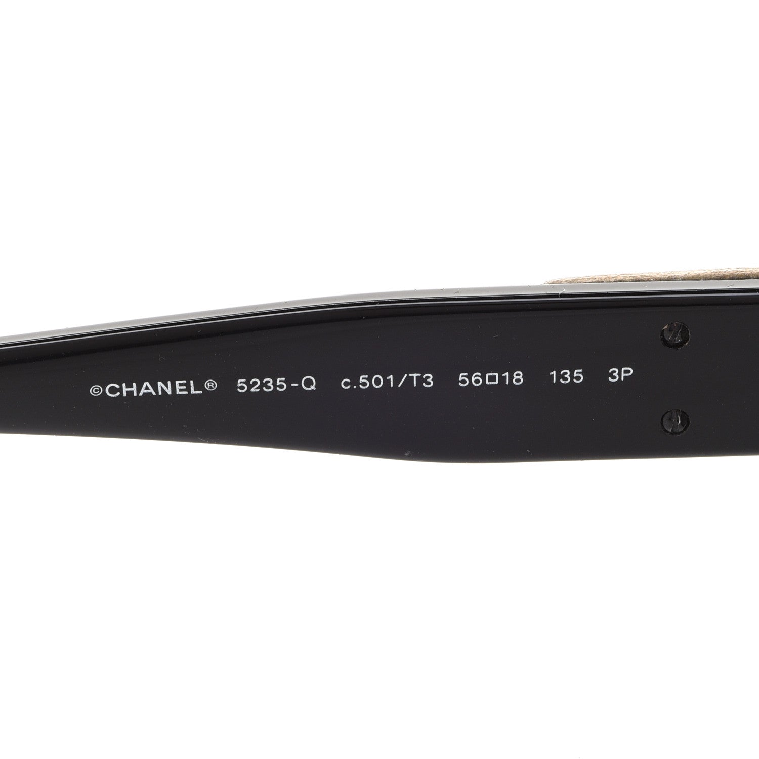 Chanel Acetate CC Turnlock Sunglasses 5235-Q Black Beige 6 of 7