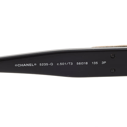 Chanel Acetate CC Turnlock Sunglasses 5235-Q Black Beige 6 of 7