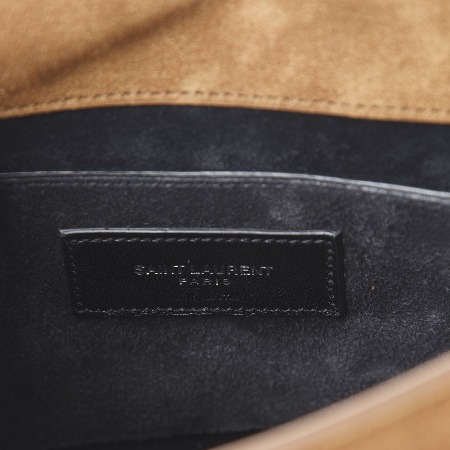 Saint Laurent Suede Passementerie Chain Bag Brown 5 of 11