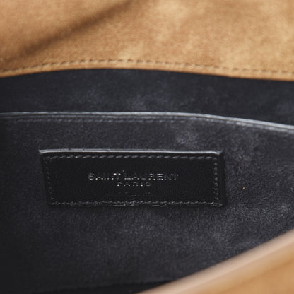 Saint Laurent Suede Passementerie Chain Bag Brown 5 of 11