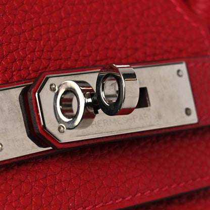 Hermes Togo Verso Birkin 30 Rouge Vif Rouge H 11 of 13