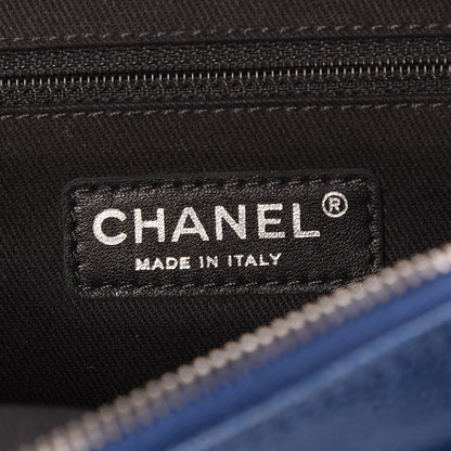 Chanel Iridescent Caviar Quilted Small Chic Flap Dark Blue 6 of 7