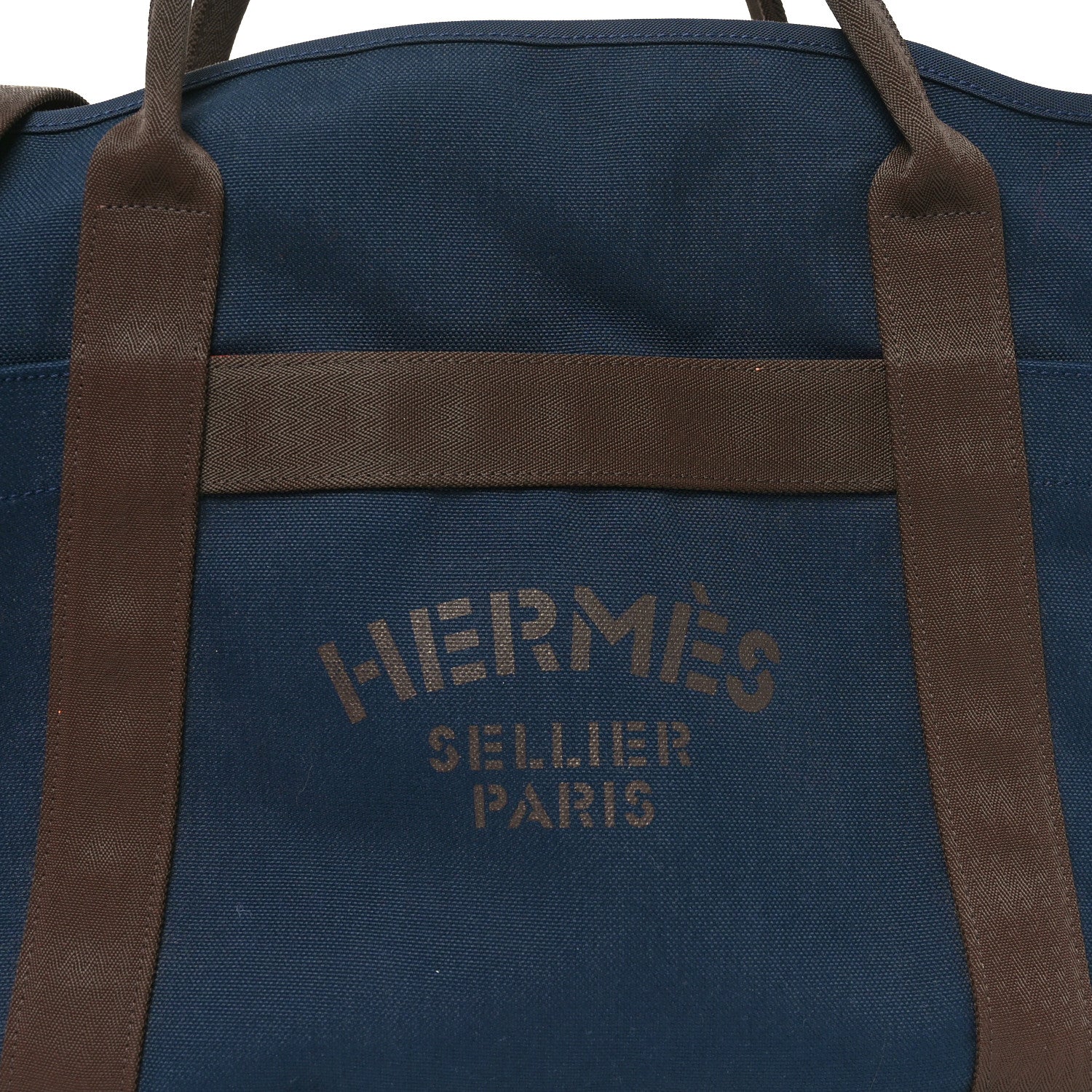 Hermes Toile Sac De Pansage Groom Bleu Navy Feu 16 of 21