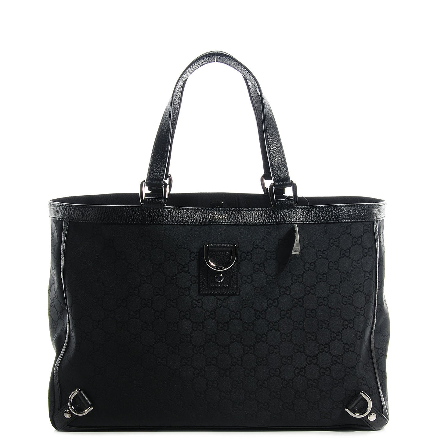 Nylon Monogram Large Abbey Tote Black