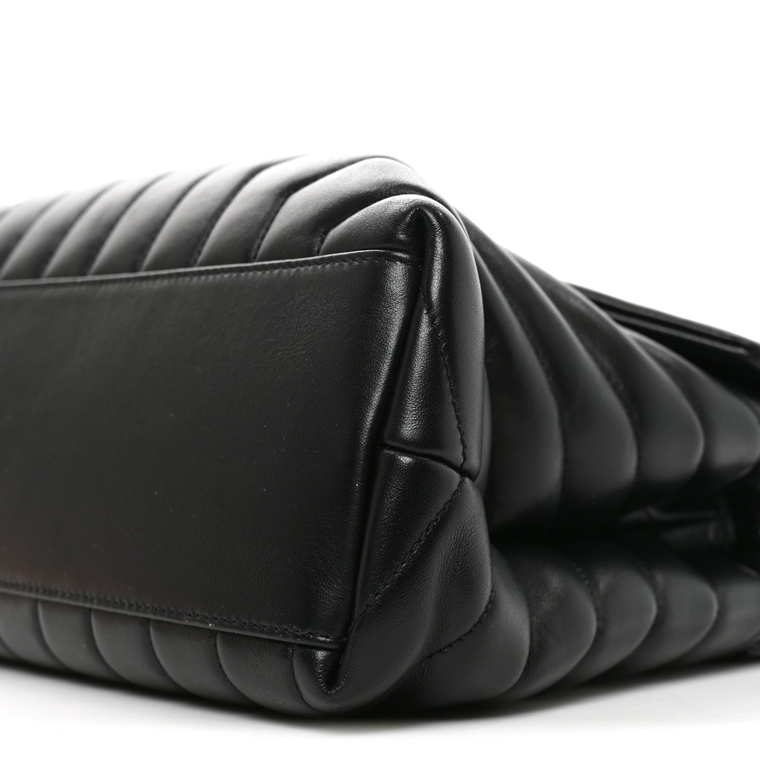 Saint Laurent Calfskin Y Quilted Monogram Monochrome Medium Loulou Chain Satchel Black 10 of 10