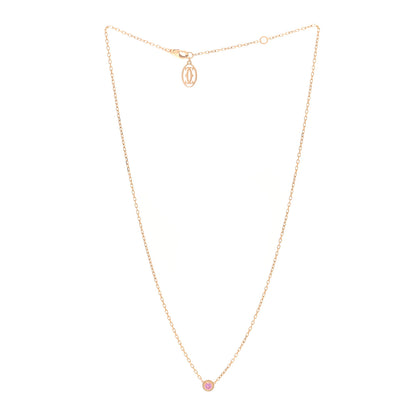 Cartier 18K Pink Gold Pink Sapphire D'Amour Pendant Necklace 3 of 5