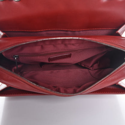 Chanel Lambskin Quilted Citizen Zip Large Flap Dark Red 4 of 6