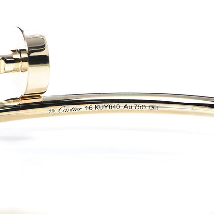 Cartier 18K Yellow Gold Small Juste Un Clou Bracelet 16 4 of 5