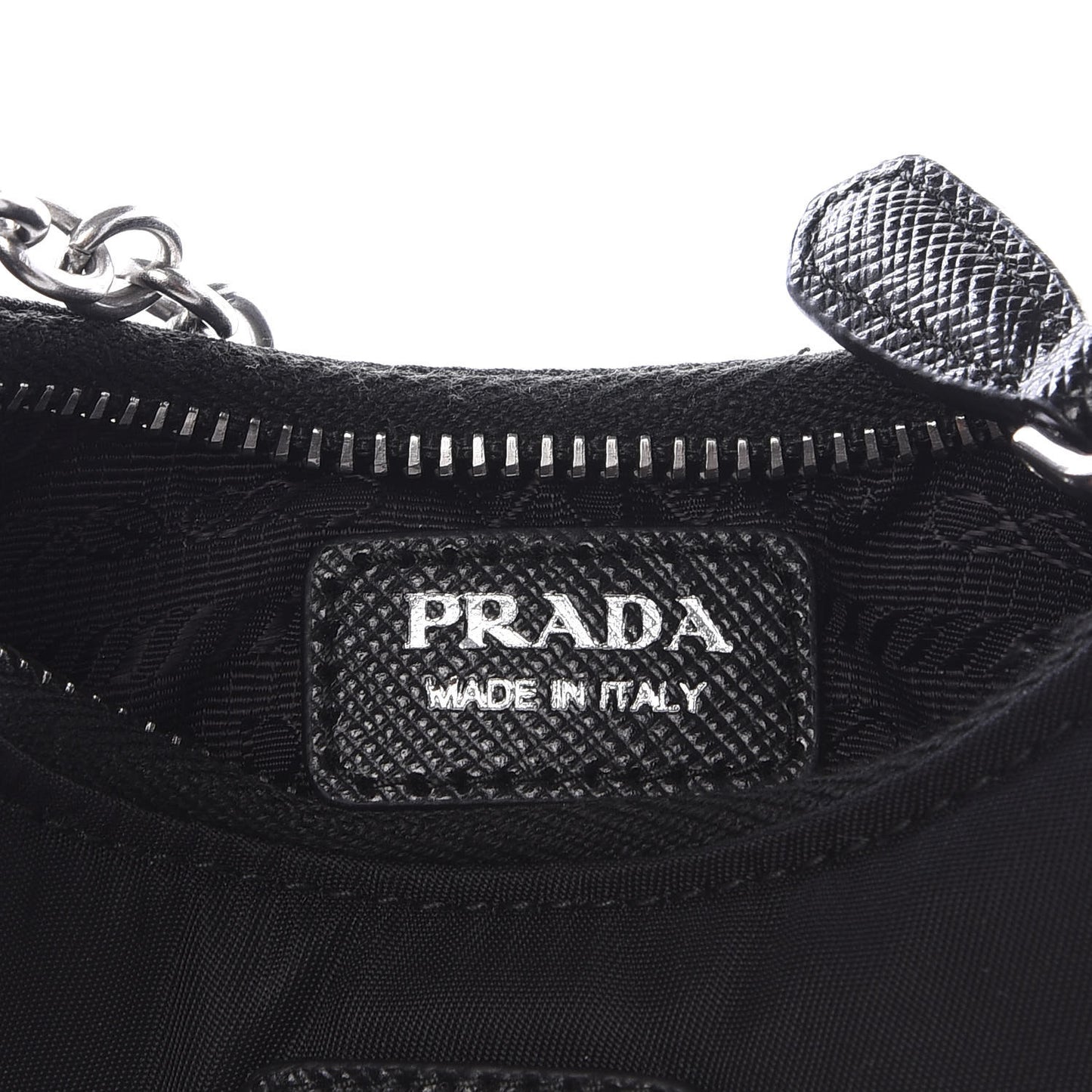 Tessuto Nylon Mini Re-Edition 2000 Shoulder Bag Black
