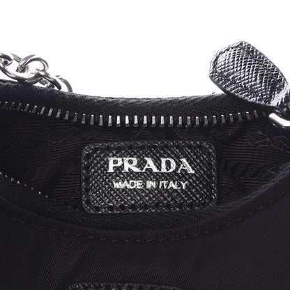 Prada Tessuto Nylon Mini Re-Edition 2000 Shoulder Bag Black 5 of 8
