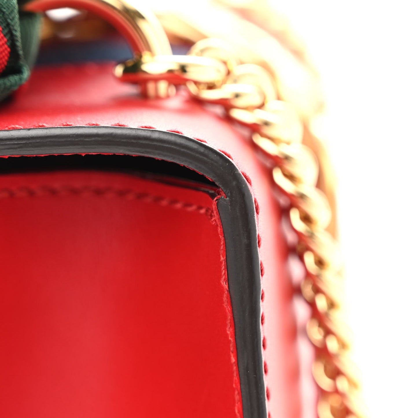Calfskin Mini Sylvie Chain Shoulder Bag Hibiscus Red