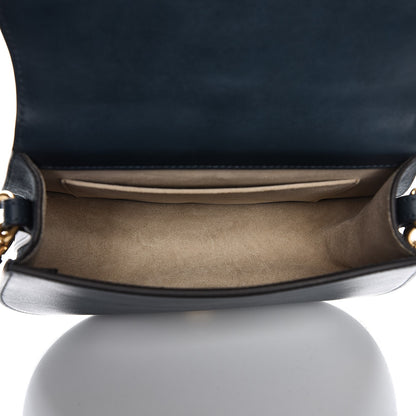 Chloe Calfskin Medium Nile Bracelet Bag Silver Blue 7 of 9