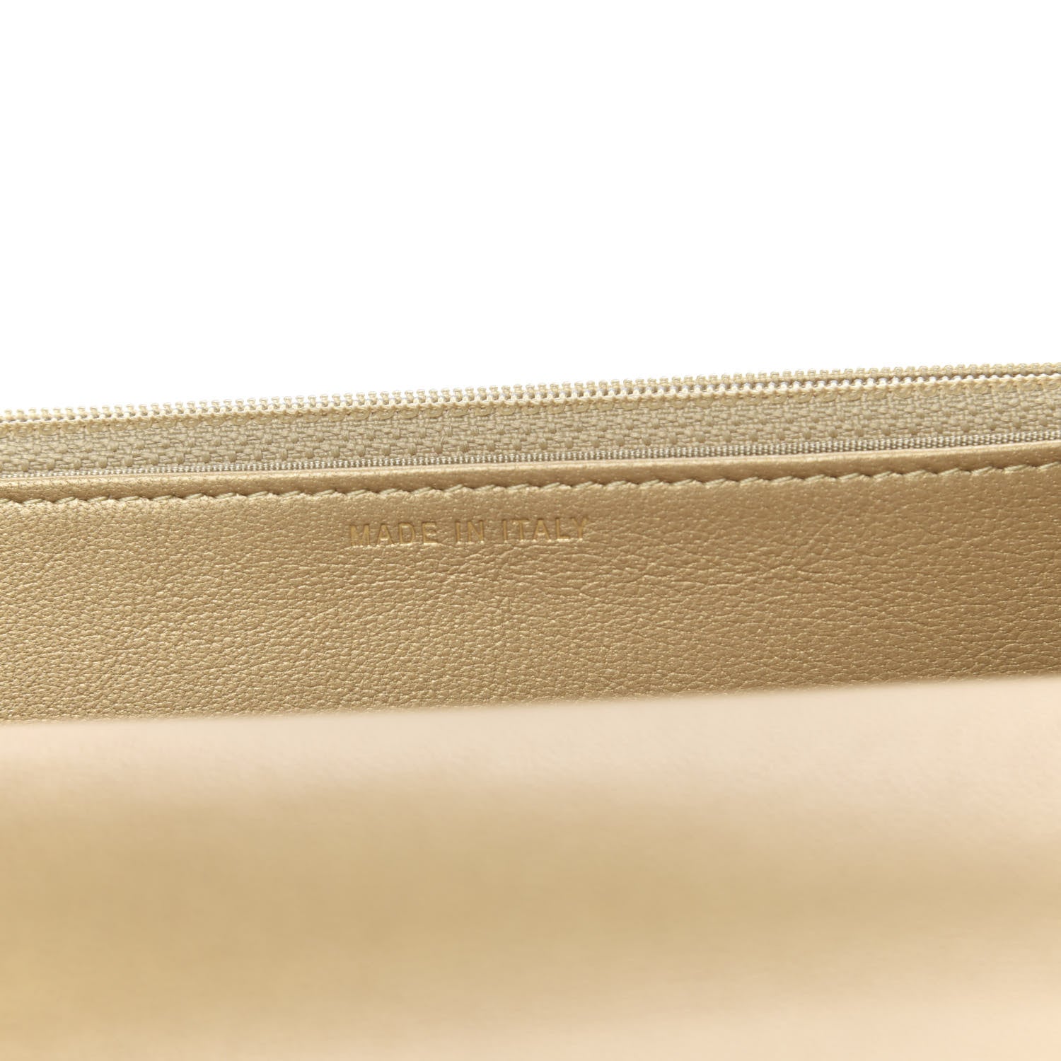 Chanel Metallic Goatskin Quilted 19 Wallet On Chain WOC Gold 7 of 14