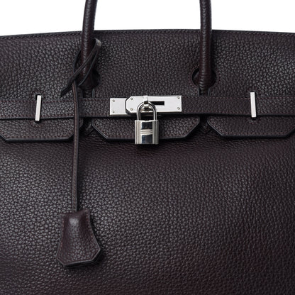 Hermes Togo HAC Birkin 32 Chocolate 14 of 14