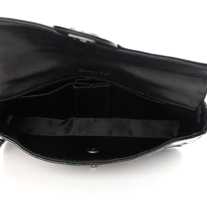Chanel Patent Quilted East West Chocolate Bar Flap Black 4 of 14