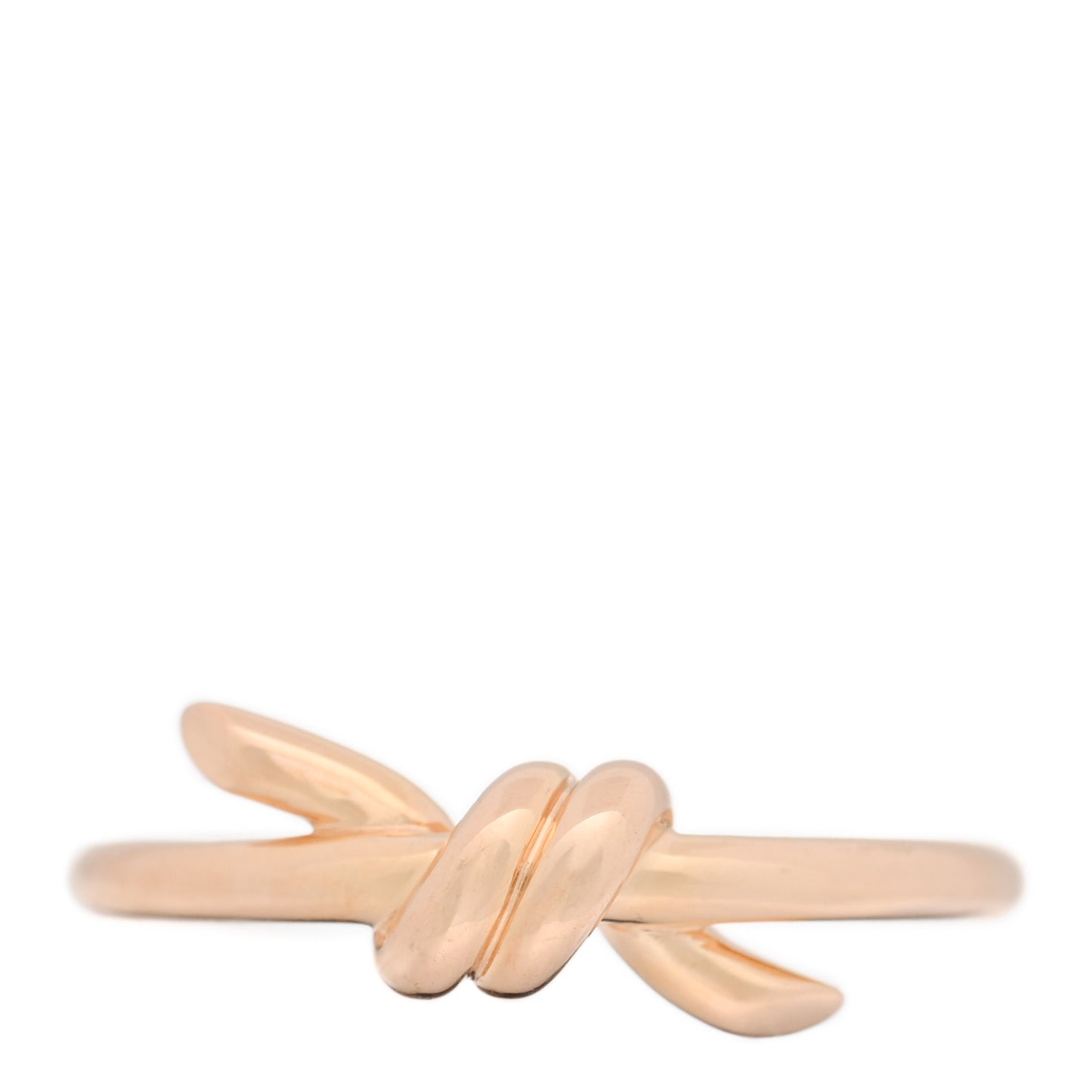 18K Rose Gold Knot Ring 49 5