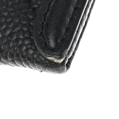 Chanel Caviar Quilted Filigree Zip Pouch Black 11 of 12