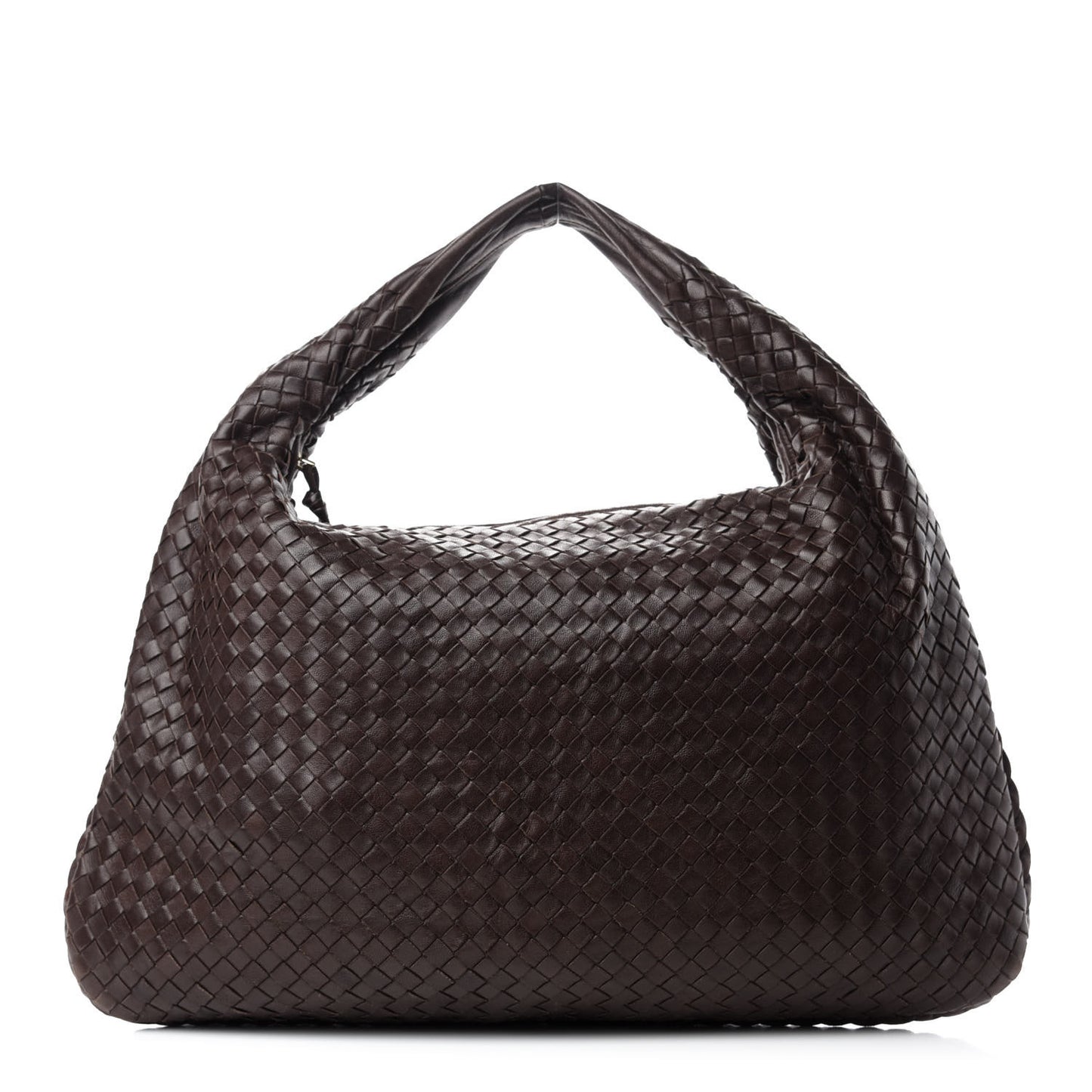 Nappa Intrecciato Large Veneta Hobo Ebano