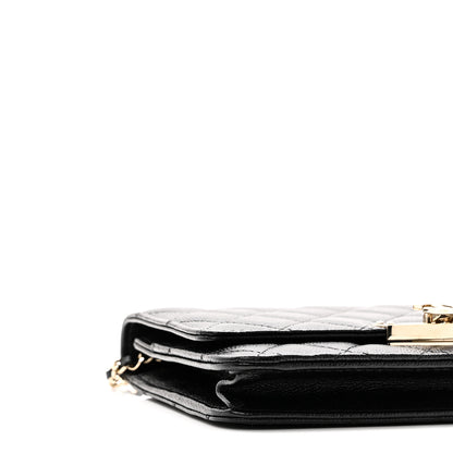 Chanel Caviar Quilted Golden Class Wallet On Chain WOC Black 10 of 12
