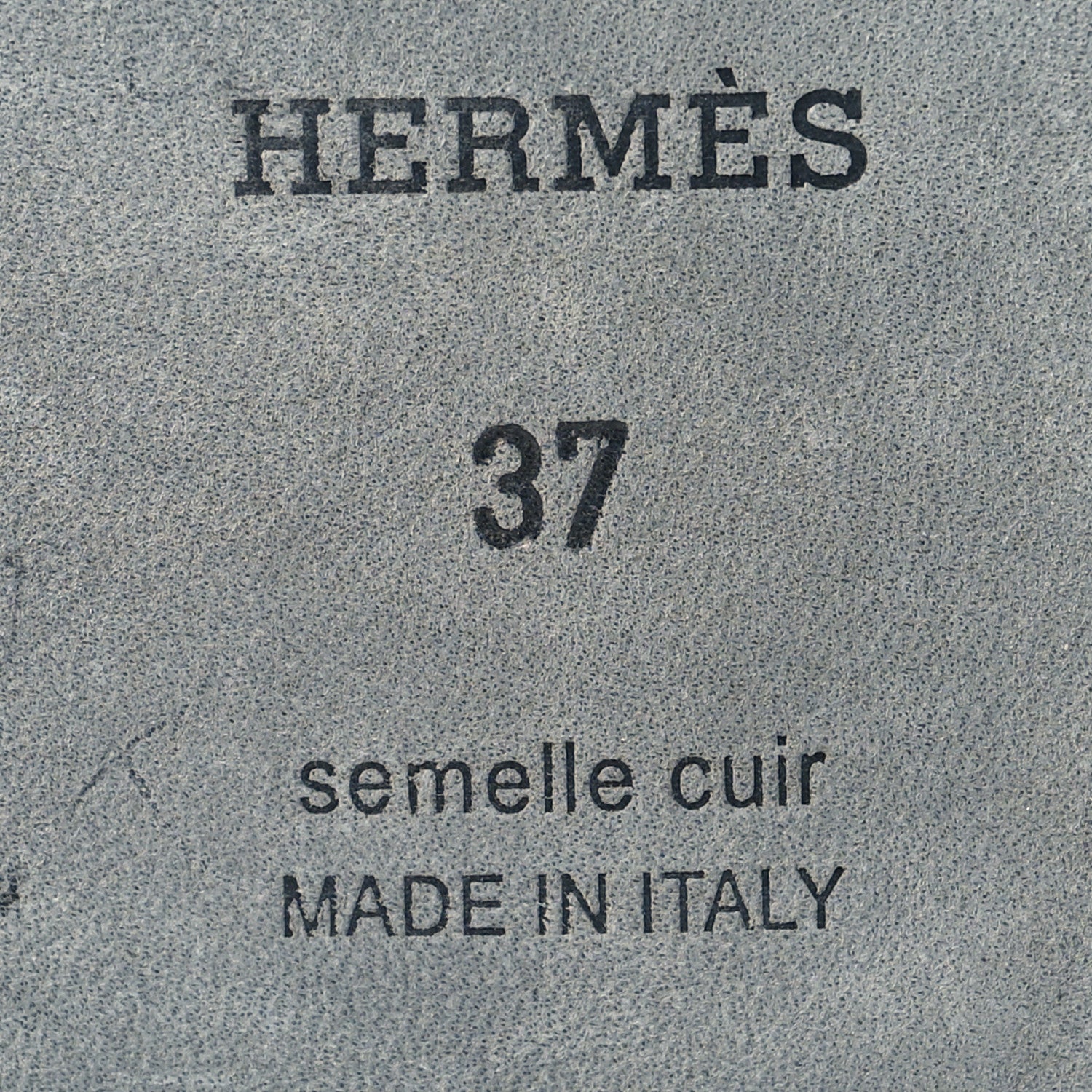 Hermes Box Calfskin Oran Sandals 37 Black 8 of 9