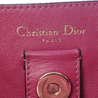Christian Dior Bullcalf Medium Diorissimo Tote Black Rose Indien 7 of 9