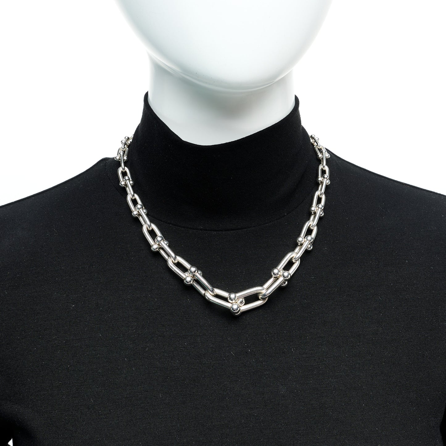 Sterling Silver HardWear Graduated Link Necklace
