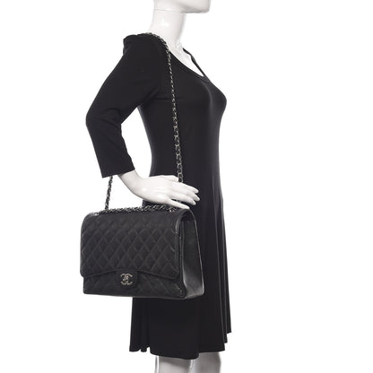 Chanel Caviar Quilted Maxi Double Flap Black 2 of 11