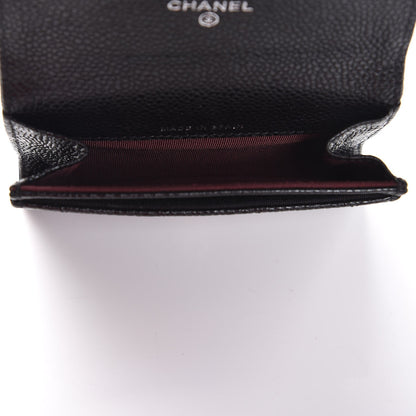 Chanel Caviar Quilted Flap Card Holder Black 5 of 9
