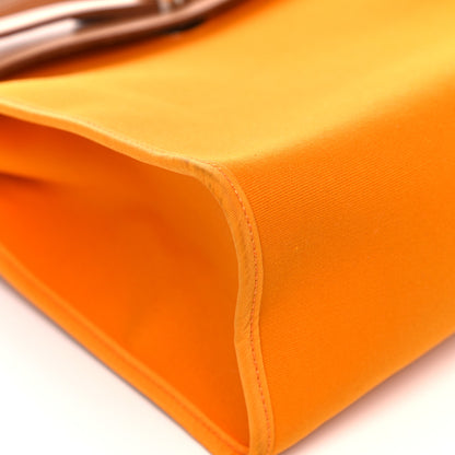 Hermes Vache Hunter Toile Herbag Zip 31 PM Jaune D'or 16 of 16