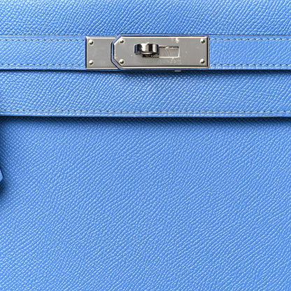 Hermes Epsom Kelly Sellier 32 Bleu Paradis 8 of 11