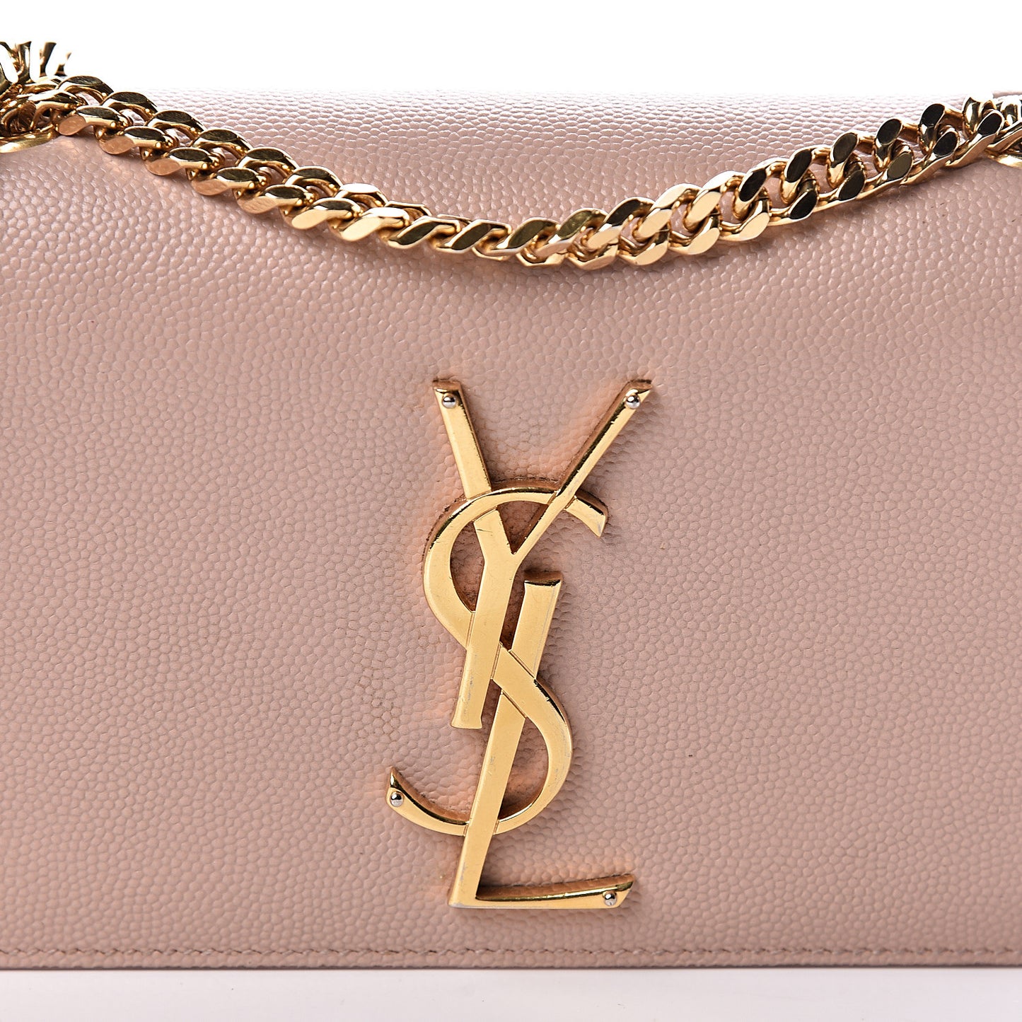 Grain De Poudre Small Monogram Kate Satchel Pale Pink