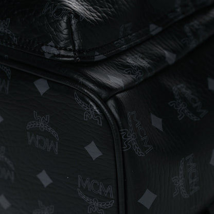 MCM Visetos Studded Small Dual Stark Backpack Black 11 of 13