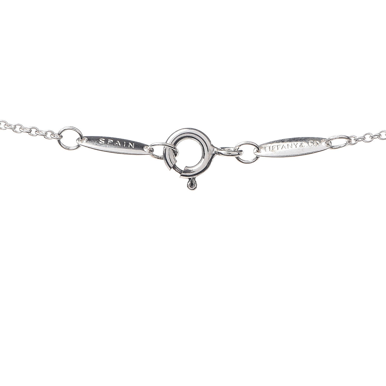 Tiffany Sterling Silver Tanzanite .07ct Elsa Peretti Color By The Yard Necklace 4 of 4