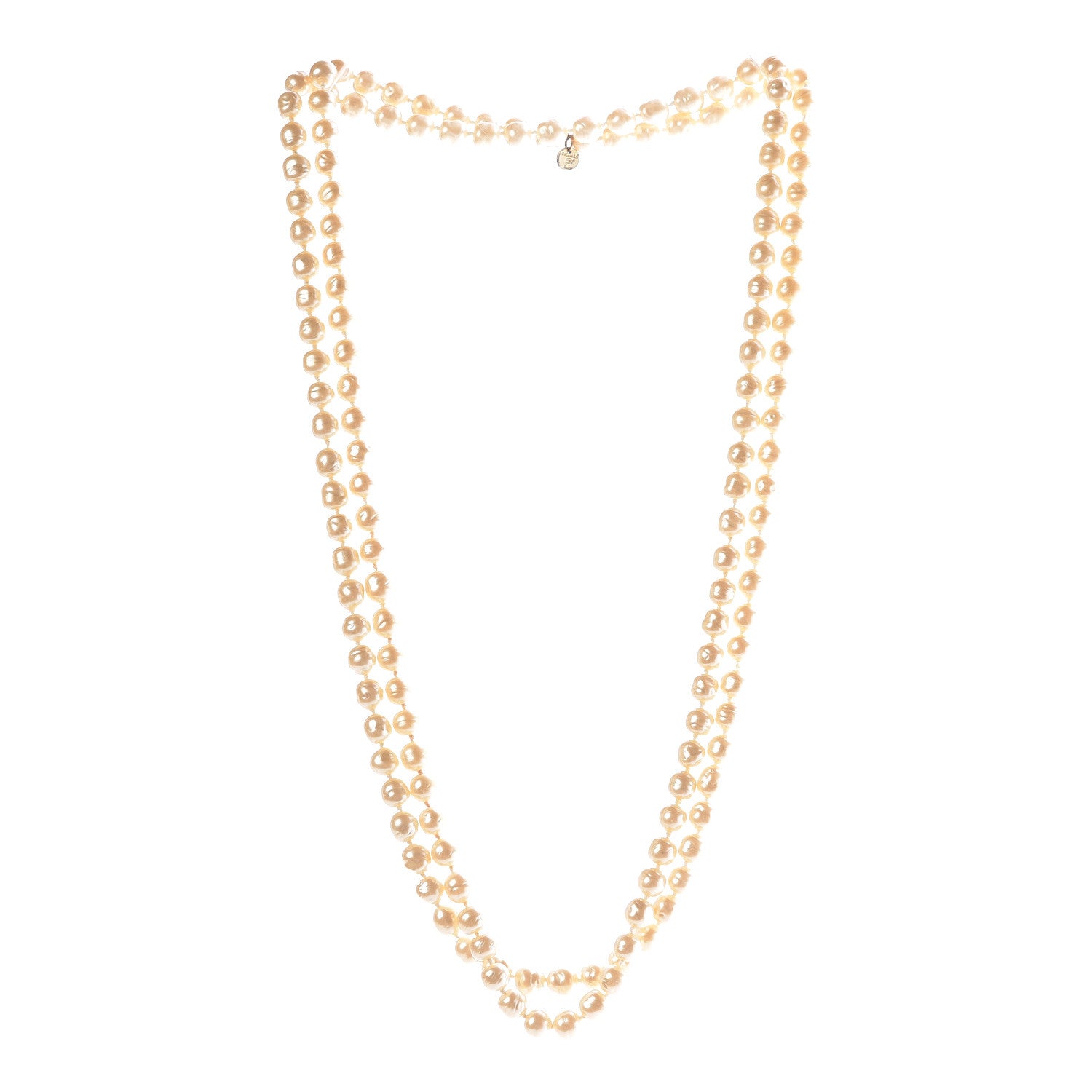 Chanel Irregular Pearl Long Necklace 3 of 5