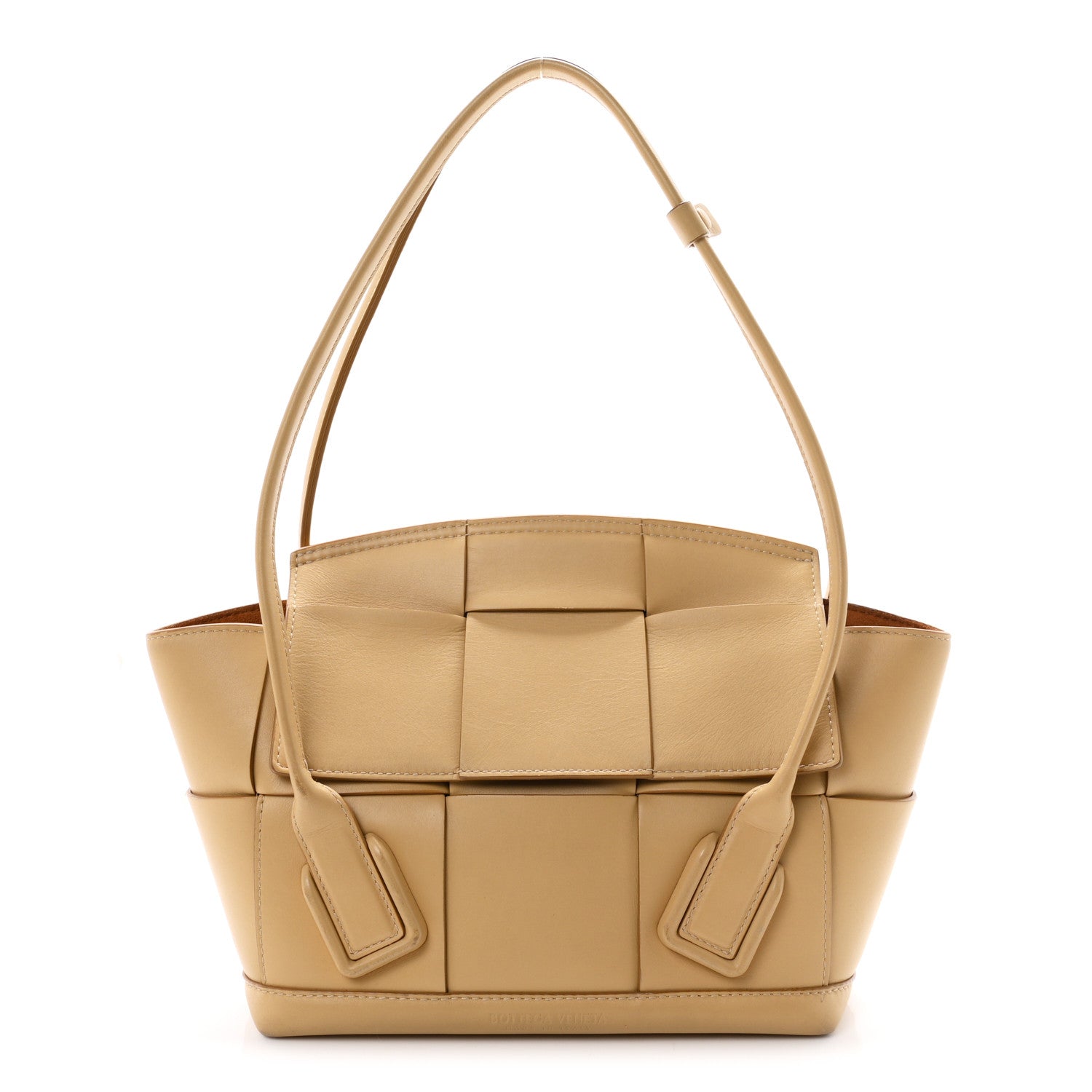 Bottega Veneta French Calfskin Maxi Intrecciato Small Arco Tapioca 1 of 11